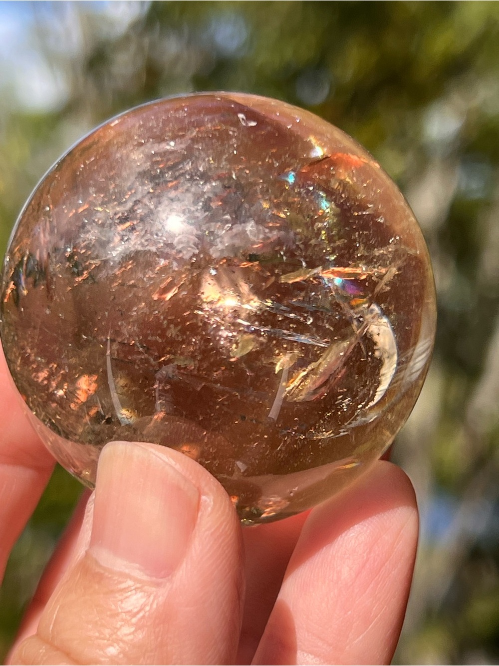 Smoky (10) citrine Sphere | crystal
